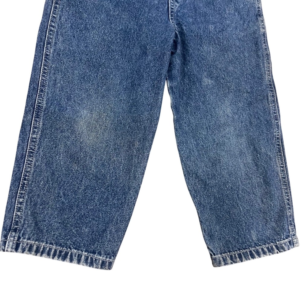 Vintage 90s Old Navy Toddler Denim Overalls Blue Cotton Straight Leg Kid Unisex - Picture 3 of 16